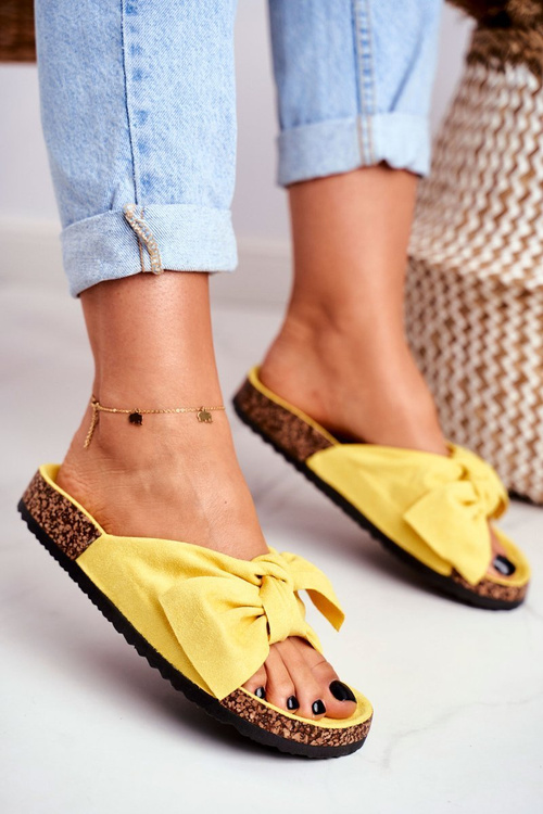 Nazouváky Na Korkové Podrážce Žluté Wendy