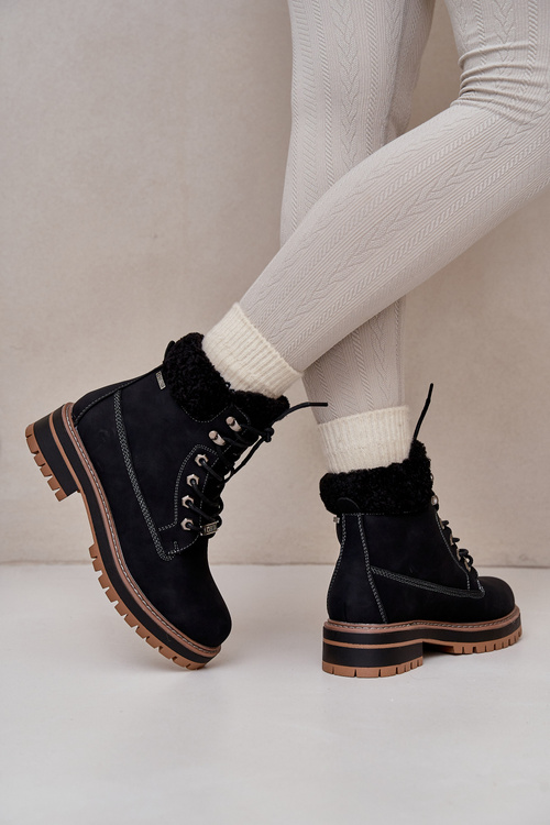 Zateplené dámské boty Big Star OO274A287 Černé