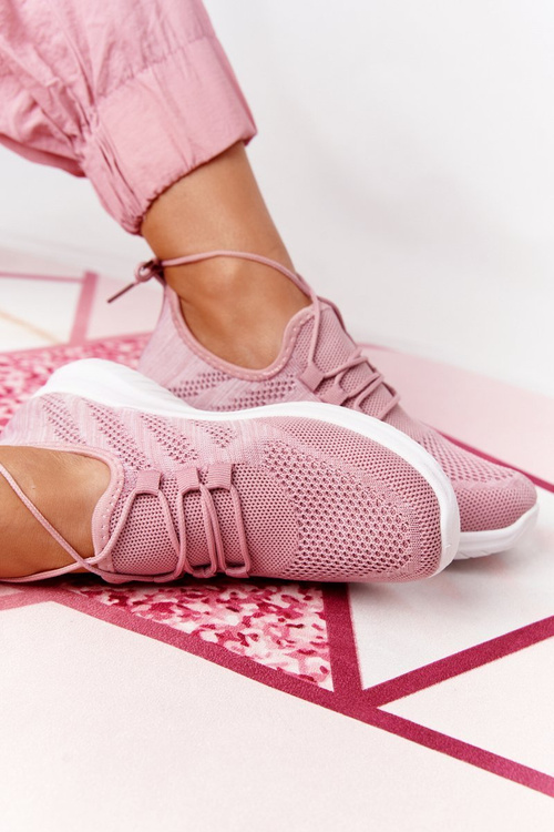 Dámske cvičenie ružové topánky