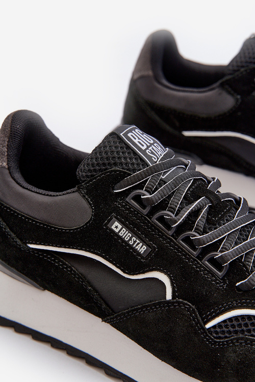 Pánske tenisky Big Star NN174321 so systémom pamäťovej peny Čierne