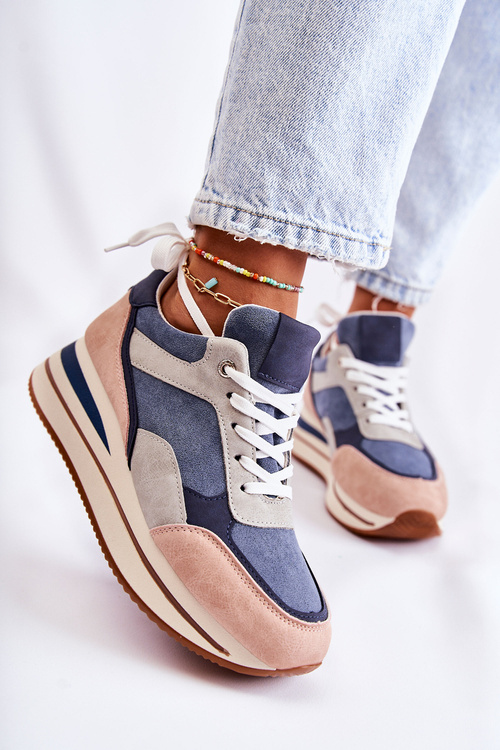 Dámské semišové sportovní boty Modrošedá Elisse