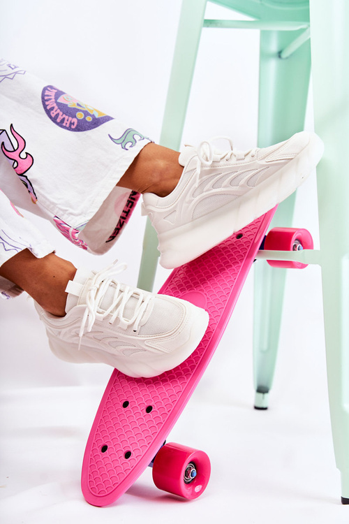 Módne dámske športové topánky tenisky biele sollero