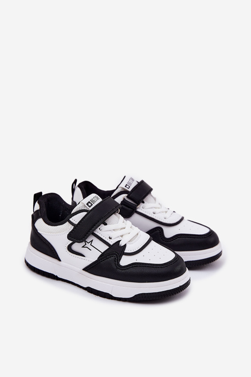 Ľahké Detské Tenisky Big Star RR374052 Čierna-Biela