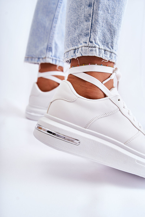 Klasické kožené sportovní boty Bíle Jennys