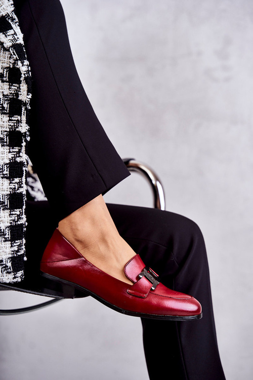 Módne kožené topánky Loafer Trine