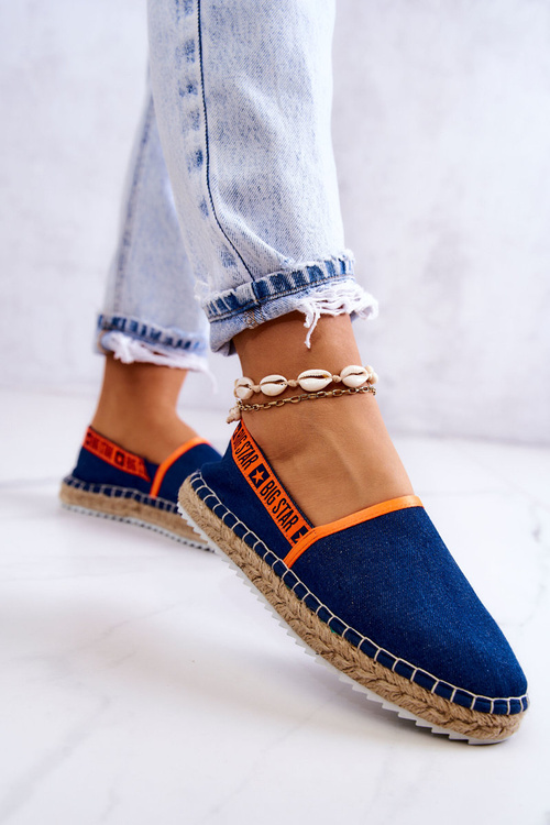 Materiály espadrilles zapôsobia na veľkú hviezdu jj274877 Navy Blue