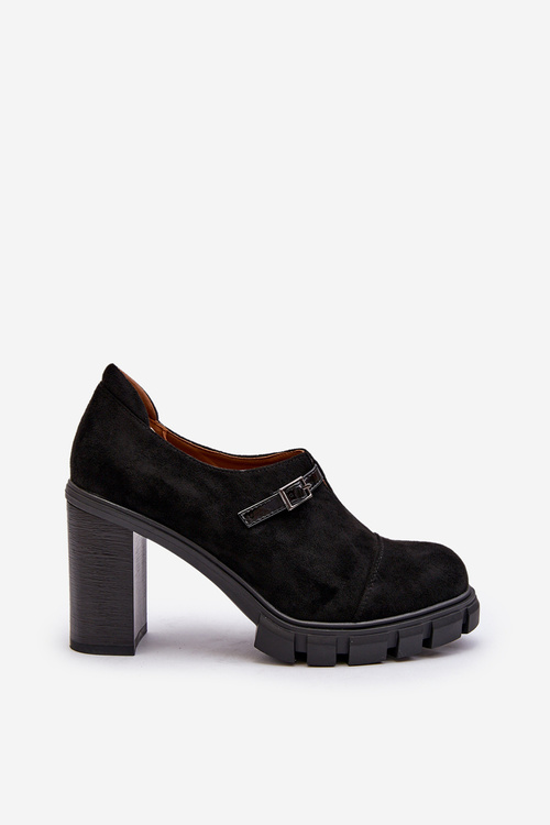 Dámske topánky na vysokom opätku Čierne Tauina