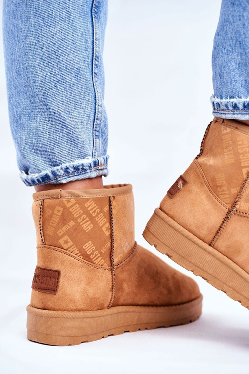 Dámské Zimní Boty Big Star Sněhule Hnědé GG274559