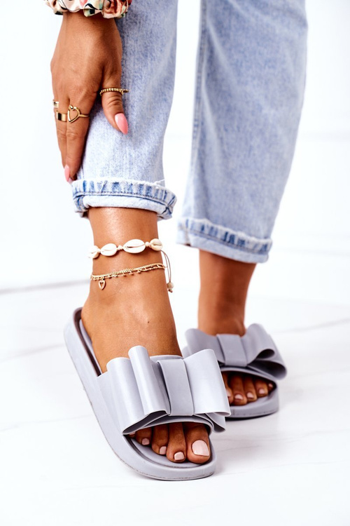 Gumové Nazouváky S Mašlí Šedé April