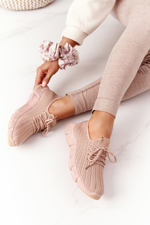 Dámská Sportovní Boty Sneakers Béžové Training