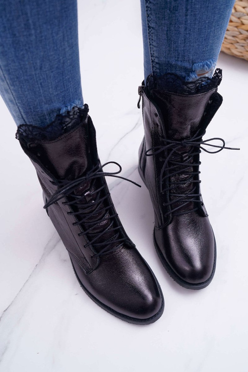 Dámske topánky Prírodná koža Nicole Czarne 2193