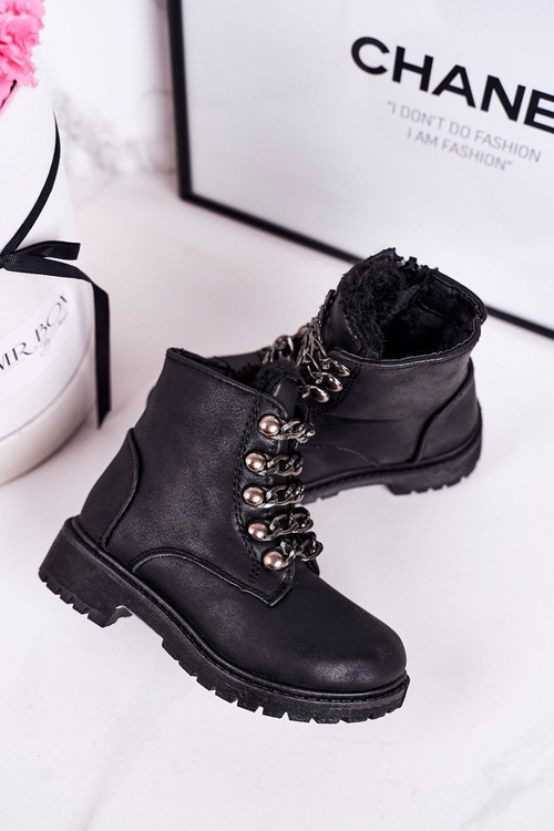 Izolované pasce pre deti ekoráka kožená retiazka Black & Roll