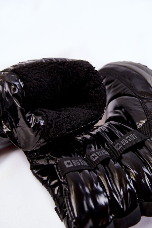 Dámske snehové topánky veľká hviezda KK274392 čierna