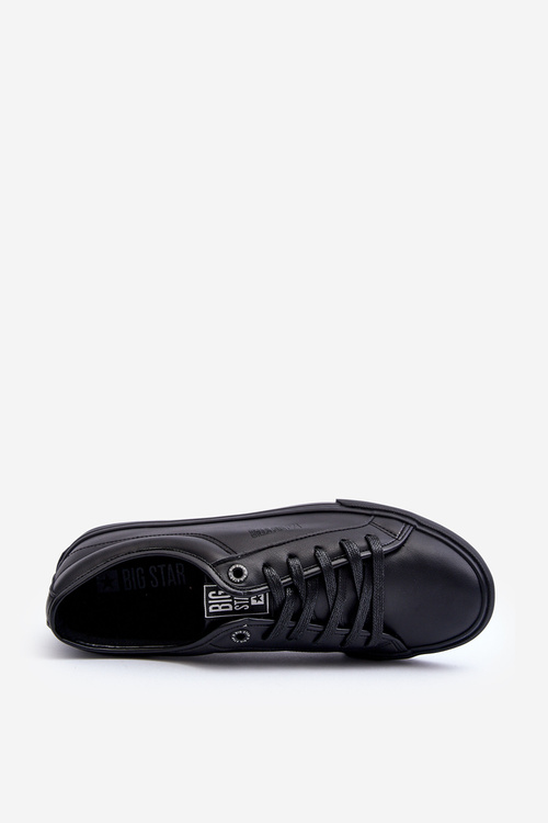 Pánske Tenisky Z Ekokože Čierne Big Star JJ174234