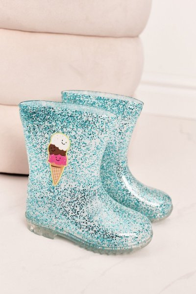 Galoshes Blue Brocade Galoshes s ľadom