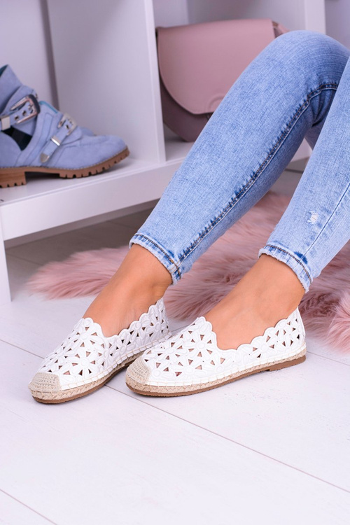 Lu Boo dámské baleríny červené espadrilly v květinách Macarena