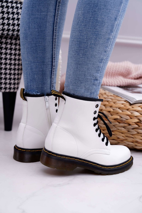 Dámské Traperky Bílé Gangsta