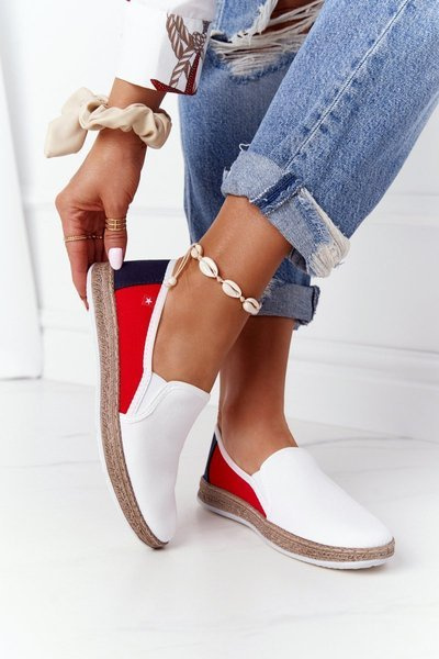 Dámské Espadrilky Big Star HH276009 Bílé-červené