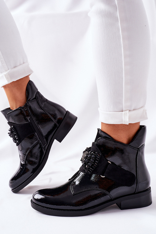 Ženská lakovaná dámska čierna schuler