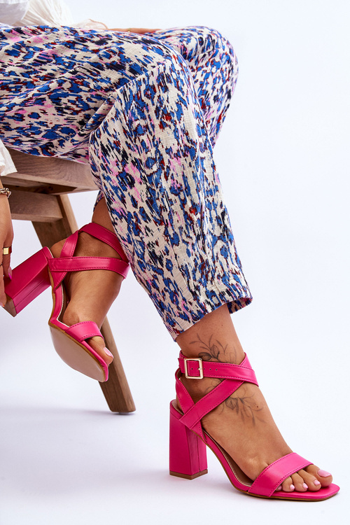 Elegantné sandále na stĺpe Fuchsia Michele