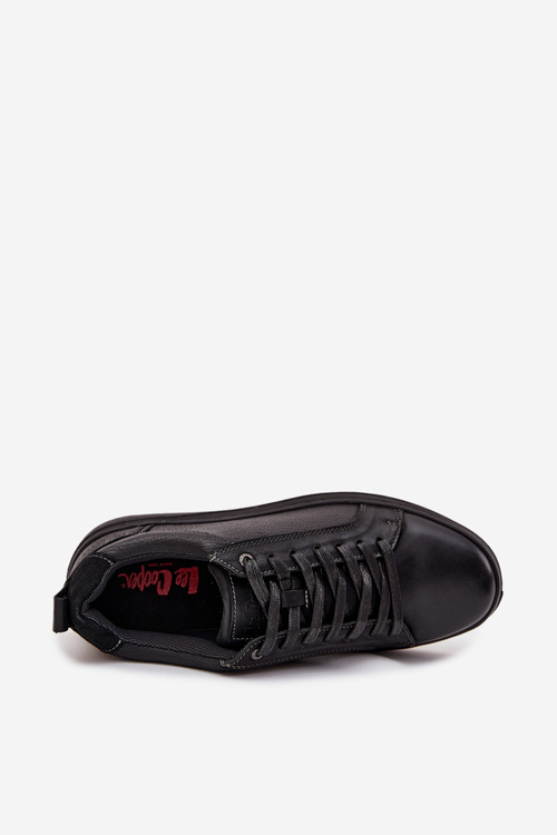 Kožené Pánske Tenisky Lee Cooper LCJ-25-33-3965 Čierne