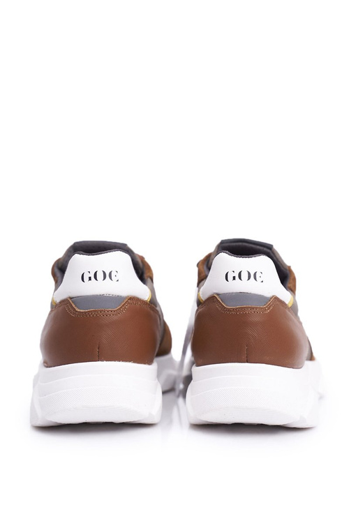 Pánská Sportovní Obuv Kožená Hnědá FF1N3021