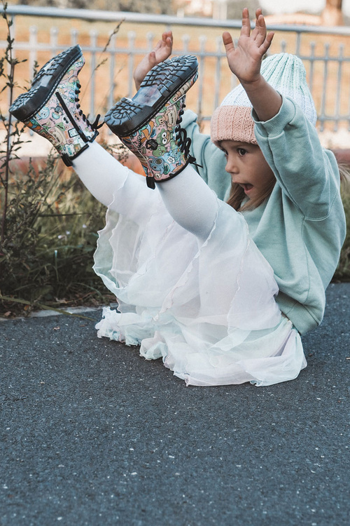 Ružové tlačené topánky ružové dexi