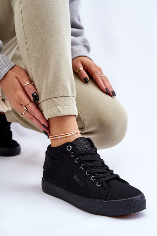 Dámske klasické vysoké tenisky Big Star LL274001 čierna