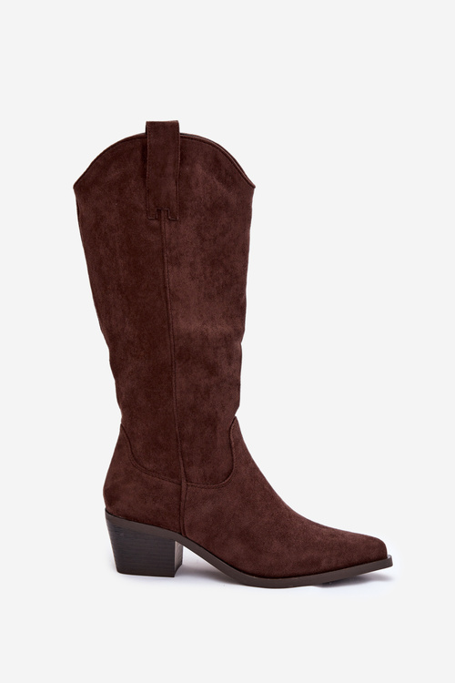 Kozačky Kovbojky Dámské Čokoládové Jazelle