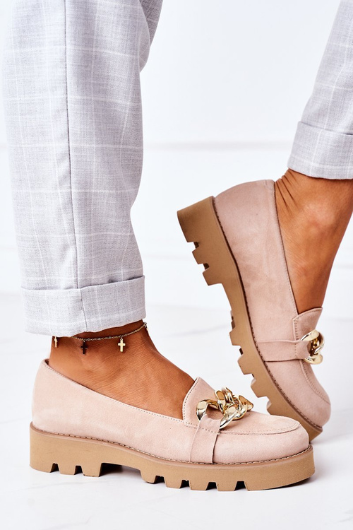 Semišové Mokasiny Lewski Shoes 3040 Cappuccino