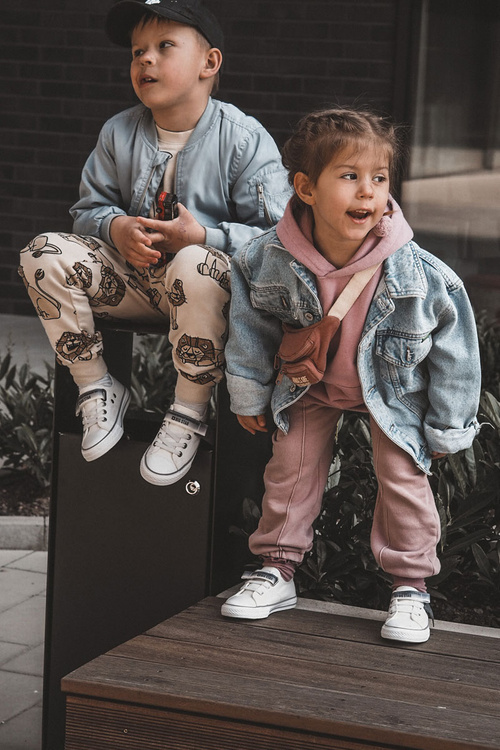 Detská nízka veľká hviezda JJ374075 Biele tenisky