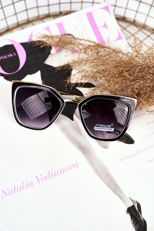 Sluneční Brýle Zlaté Prius PR-V07 Černé