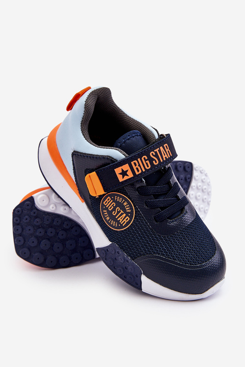 Nízka detská športová topánka Pamäťový penový systém Big Star LL374215 Navy modrá
