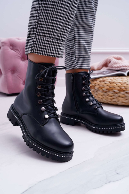 Dámské Kotníkové Boty Černé Buena