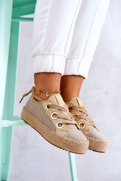 Veľká hviezda žien jj274392 béžové-zlaté ženy