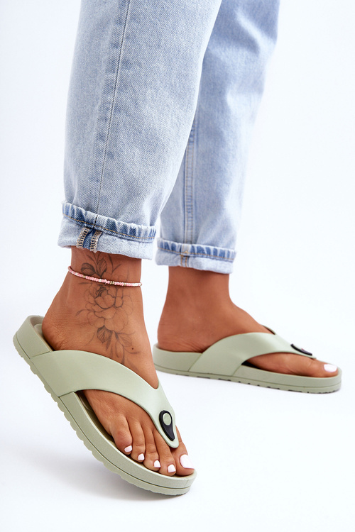Dámske flip -flopy na platforme Green Bellitta