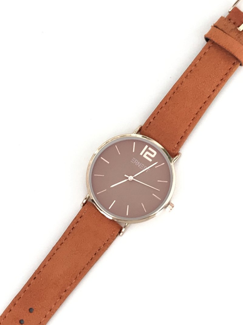 Dámské Hodinky Ernest Manon Suede Orange