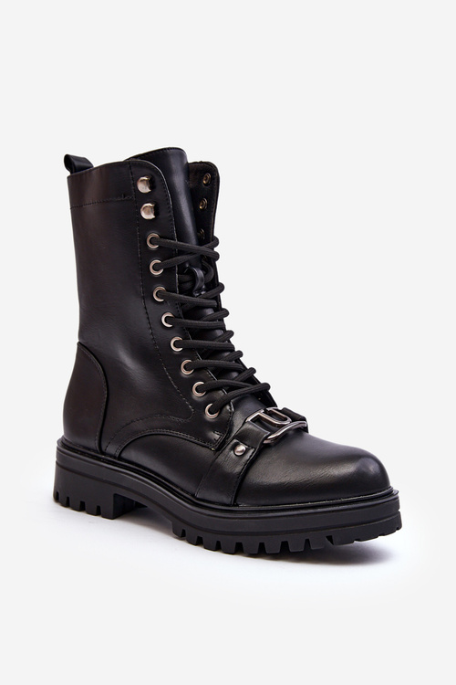 Dámske topánky Black Belluxe s dekoráciou