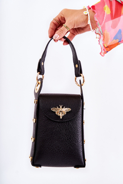 Malá dámská kabelka s Ornamentem Černá Ellies