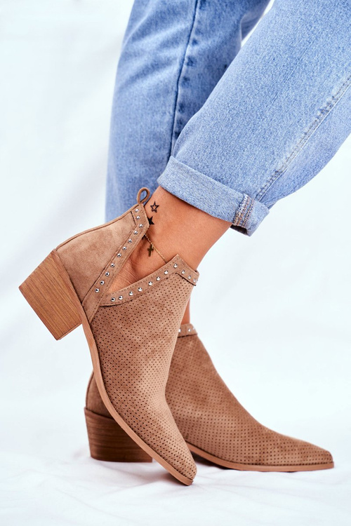 Ženské topánky na stĺpe semišovej otvorenej béžovej béžovej margate