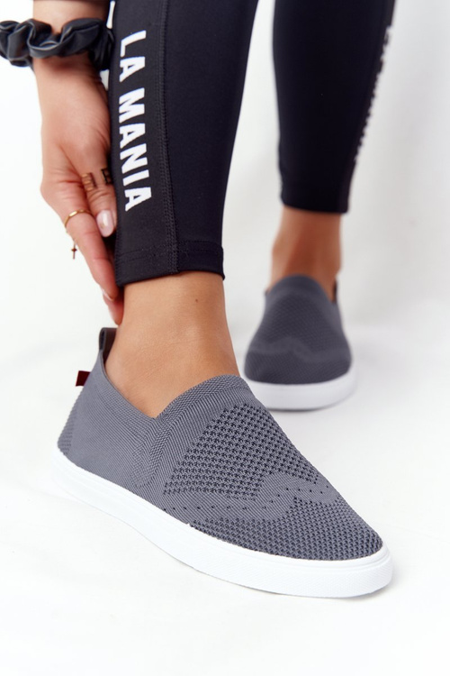 Dámské Tenisky Slip-on Big Star FF274A607 Šedé