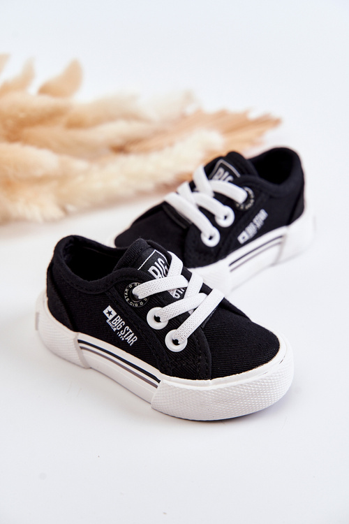 Detské nízky tenisky veľká hviezda jj374164 čierna