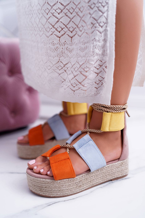 Dámské Vícebarevné sandály na plošině Espadrilles Manado