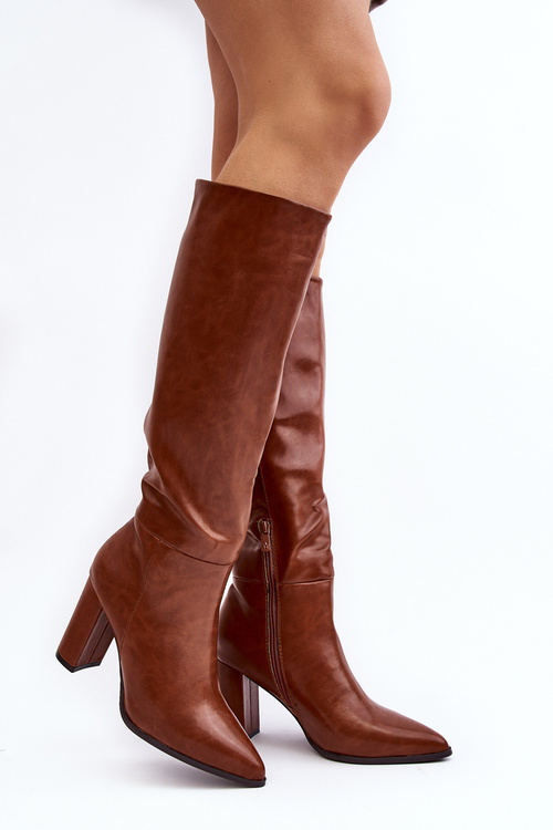 Dámské kozačky na podpatku Camel Fiminna