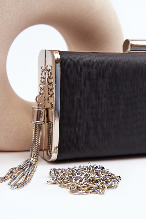 Malá návštěvní kabelka se šňůrkou Chionon černá