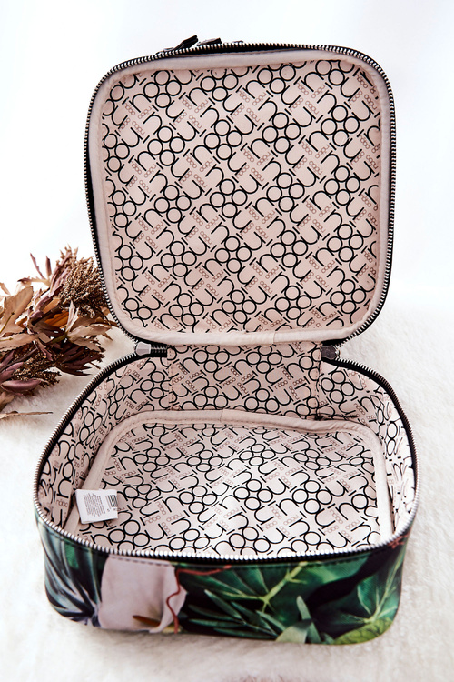 Velké kosmetické pouzdro Listy NOBO L0020-CM08 Černá