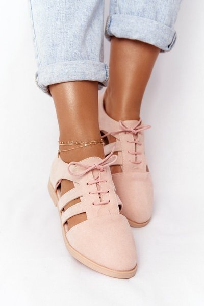 Dámské Polobotky S Výřezy Růžové Lu Boo