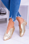 Lu Boo Złote Women's Synthia Shoeen topánky