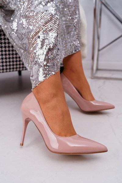 Dámska ružová lanthe lakovaná ružové ružové kolíky