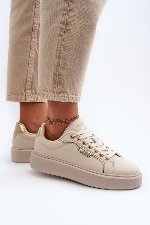 Dámske tenisky Big Star NN274334 s pamäťovou penou Beige